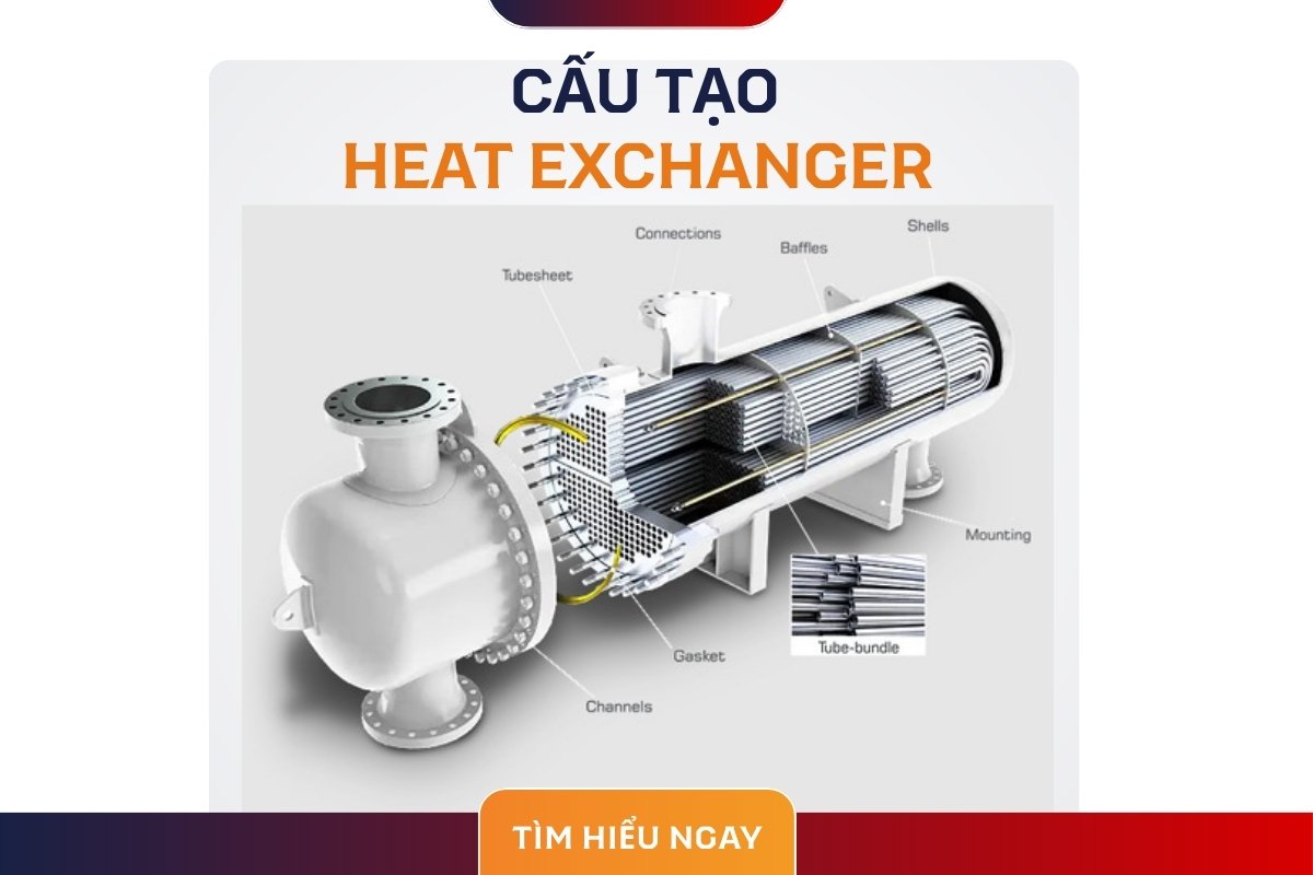 cấu tạo Heat Exchanger Khám Phá 7 Loại Heat Exchanger Phổ Biến: Cấu Tạo, Nguyên Lý & Ứng Dụng Tối Ưu 2026
