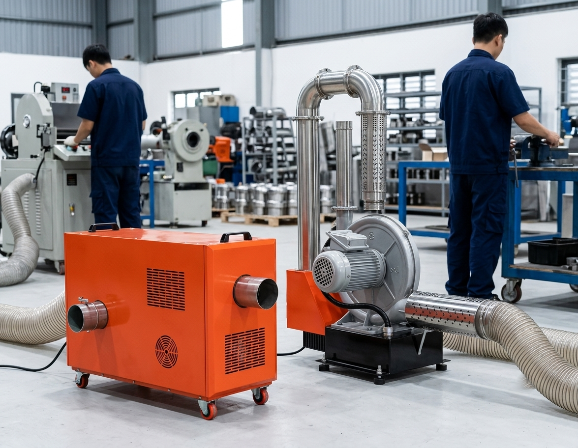 ung dung thuc te cua may hot air blower trong he thong say cong nghiep hien dai Ứng dụng thực tế của máy Hot air blower trong hệ thống sấy công nghiệp hiện đại