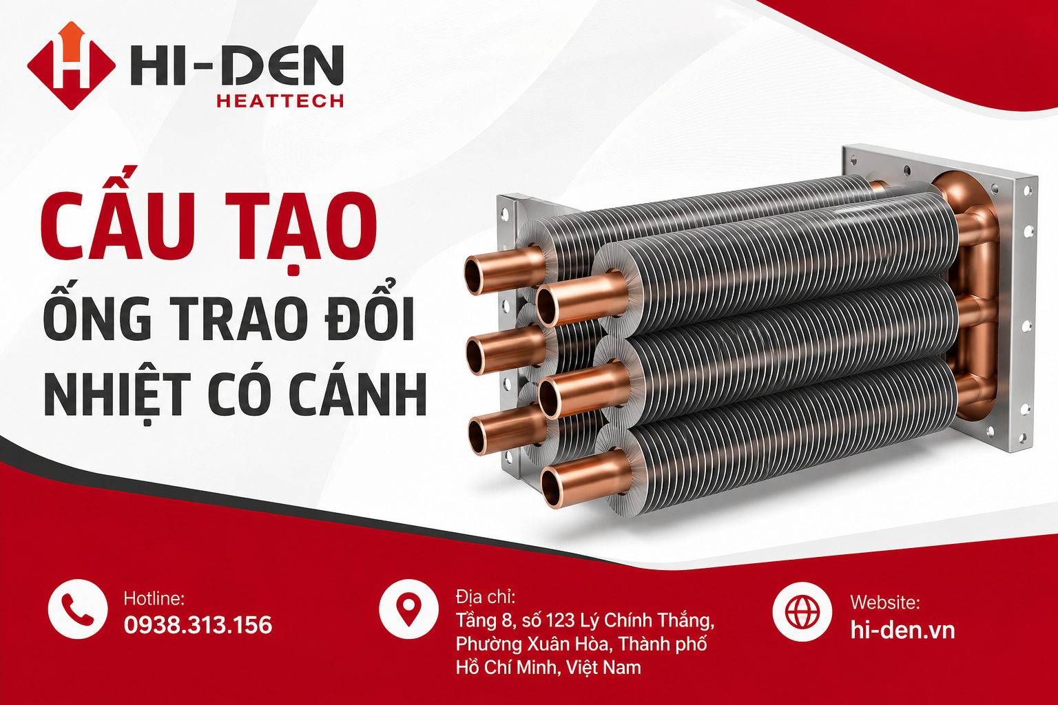 Cấu tạo ống trao đổi nhiệt có cánh