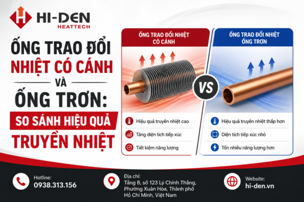 Ống trao đổi nhiệt có cánh và ống trơn: So sánh hiệu quả truyền nhiệt